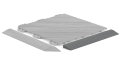 Kantlist Deck45 Soft Grey 2-pack Hestra